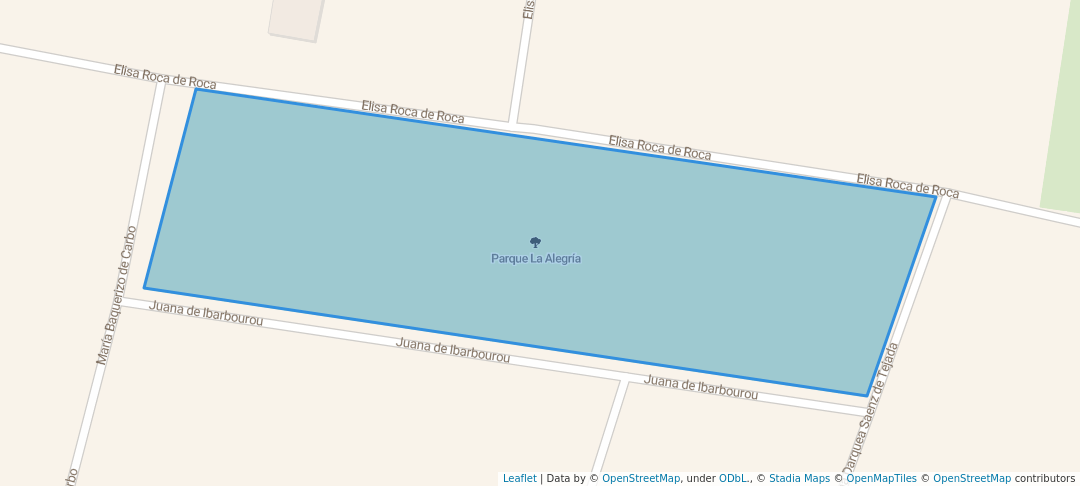 walking in Parque La Alegría map in Bellavista