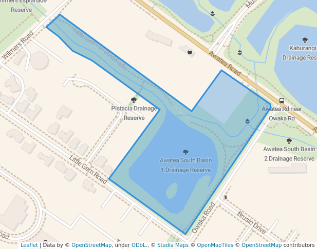 Awatea South Basin 1 Drainage Reserve