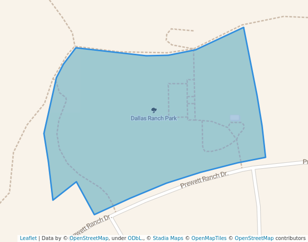 walking in Dallas Ranch Park map in Antioch