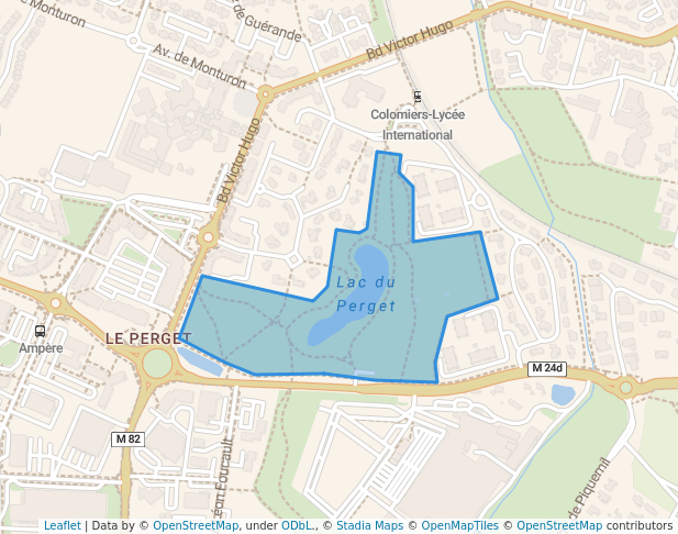 walking in Parc du Pigeonnier map in Colomiers