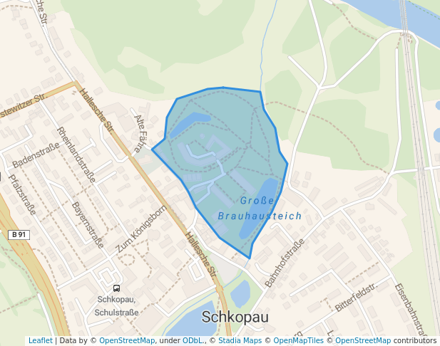 walking in Schlosspark Schkopau map in Schkopau