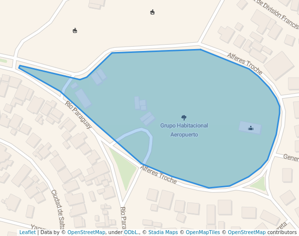 walking in Grupo Habitacional Aeropuerto map in Asunción