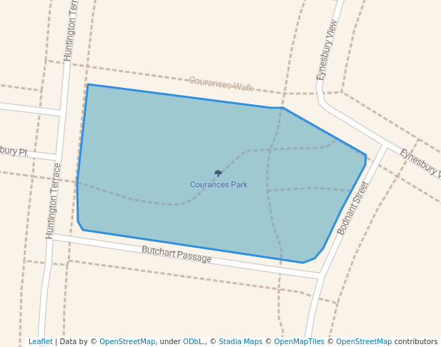 walking in Courances Park map in Wollert