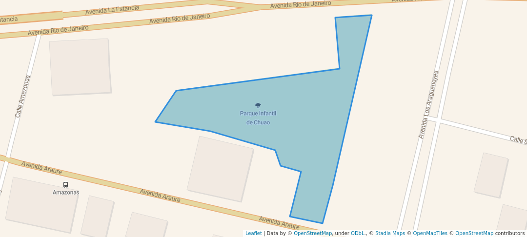 walking in Parque Infantil de Chuao map in Caracas