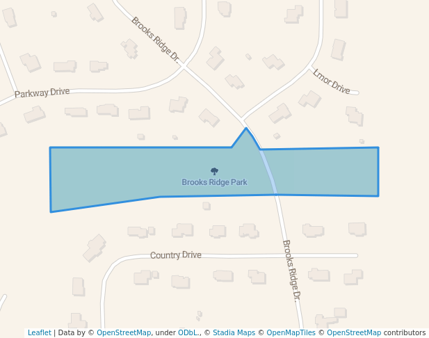 walking in Brooks Ridge Park map in Sun Prairie