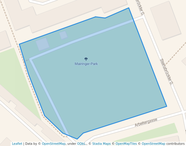 walking in Mairinger-Park map in Wiener Neustadt