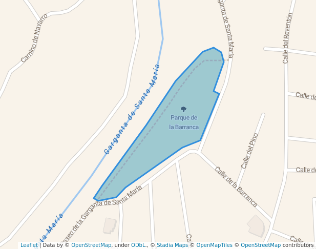 Parque de la Barranca in Candeleda | Map and Routes
