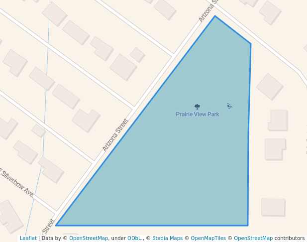 walking in Prairie View Park map in Belgrade