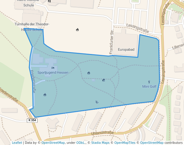 walking in Freizeitpark Europa map in Wetzlar