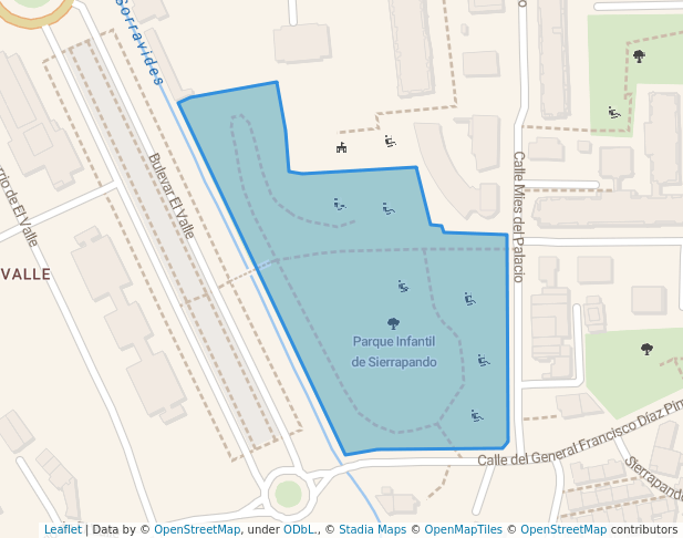 walking in Parque Infantil de Sierrapando map in Torrelavega