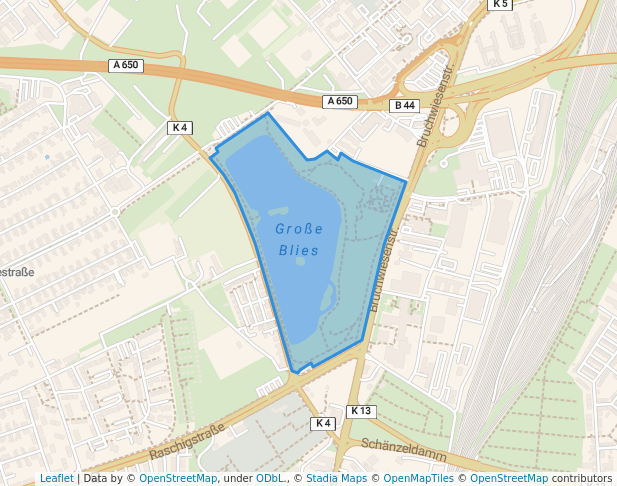 walking in Blies map in Ludwigshafen am Rhein