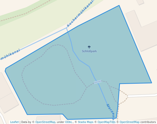 walking in Schloßpark map in Bad Friedrichshall