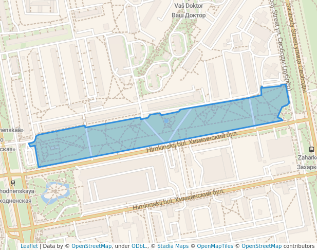Сквер на Химкинском бульваре