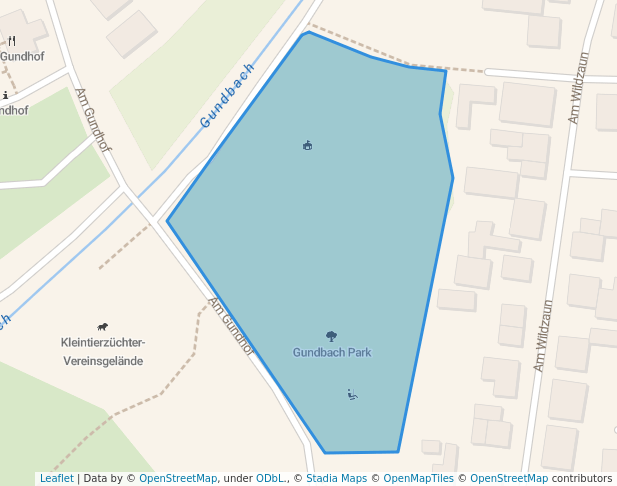 walking in Gundbach Park map in Mörfelden-Walldorf