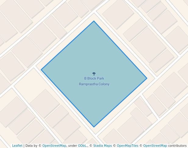 B Block Park Ramprastha Colony