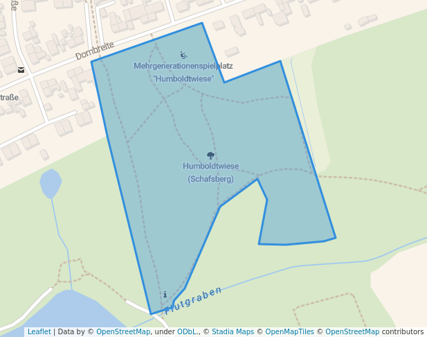 walking in Humboldtwiese (Schafsberg) map in Lübeck