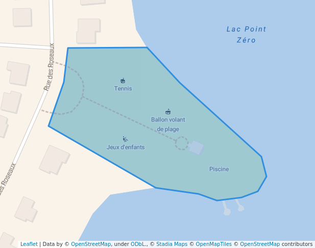 walking in Parc des Roseaux map in Blainville