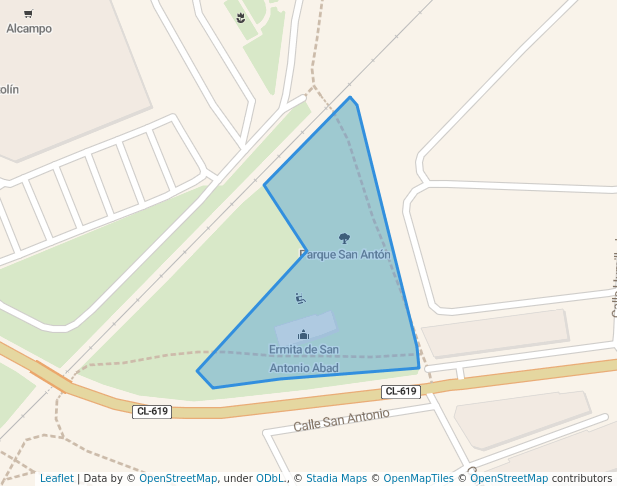 Parque San Antón in Aranda de Duero | Map and Routes