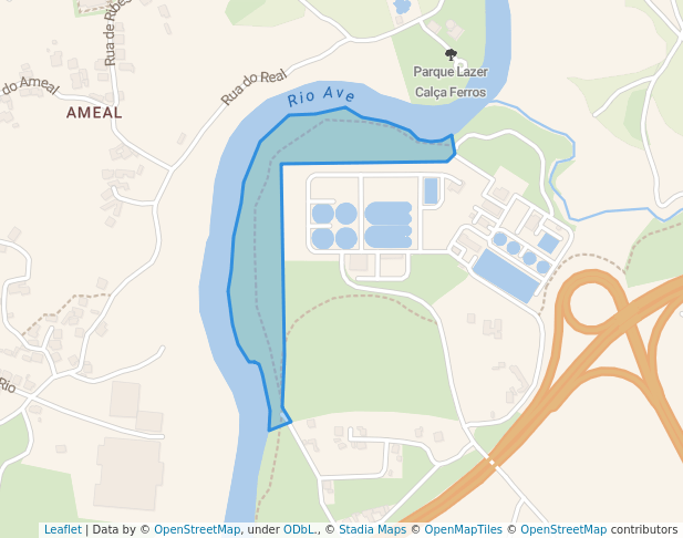 walking in Parque de Lazer Talegre / Várzea map in Serzedelo