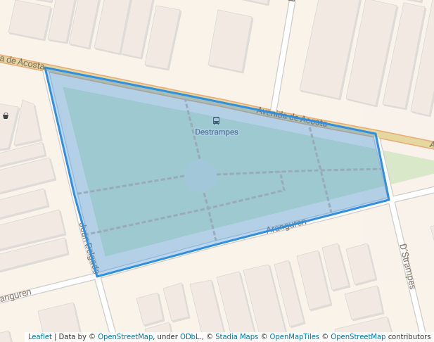 walking in Parque de Acosta map in La Habana