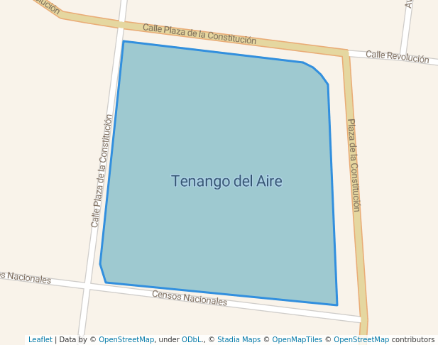 walking in Parque " Tenango del Aire" map in Tenango del Aire