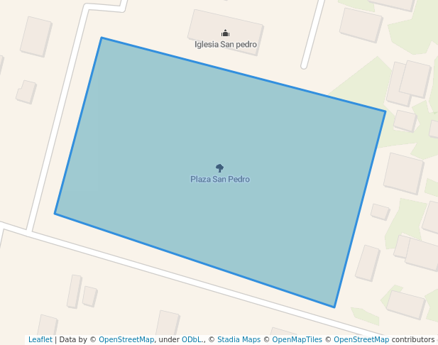 walking in Plaza San Pedro map in San Lorenzo