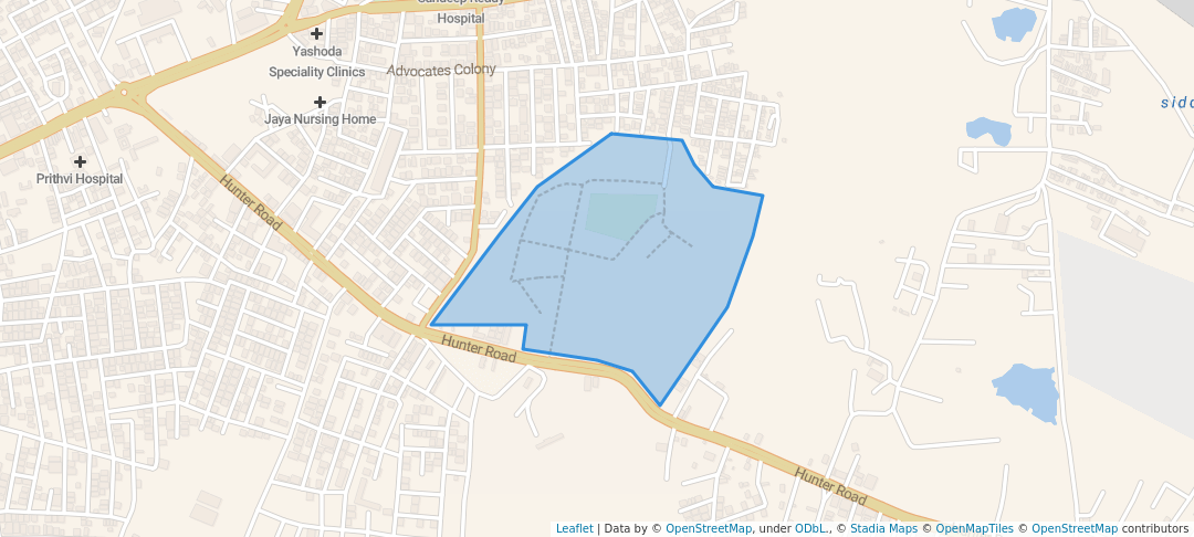 walking in Zoological park map in Hanamkonda