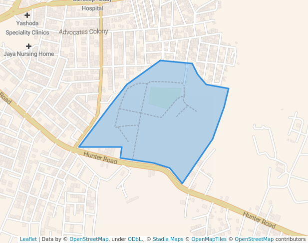 walking in Zoological park map in Hanamkonda