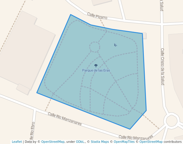 walking in Parque de las Eras map in Valdemoro