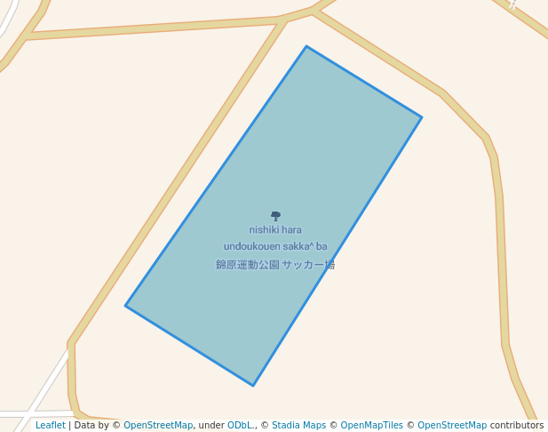 錦原運動公園 サッカー場 in Aya | Map and Routes