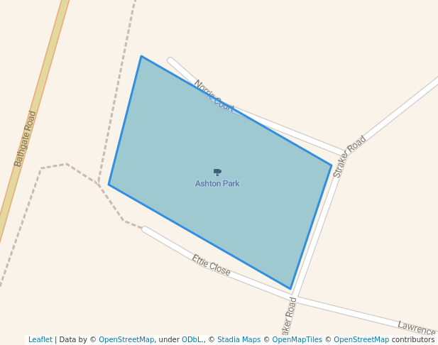 walking in Ashton Park map in Millars Well