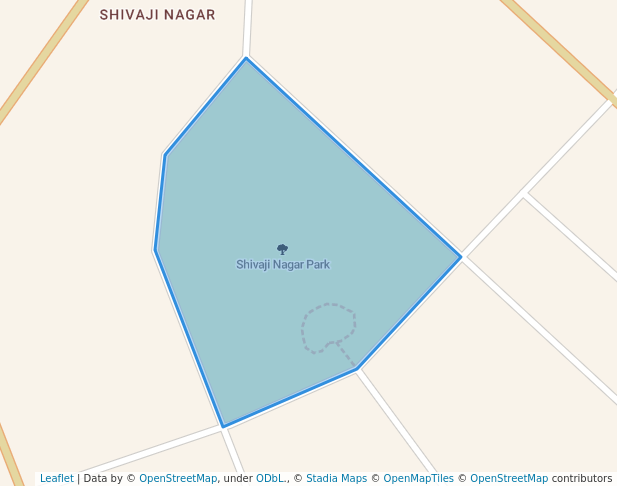 walking in Shivaji Nagar Park map in Nagpur