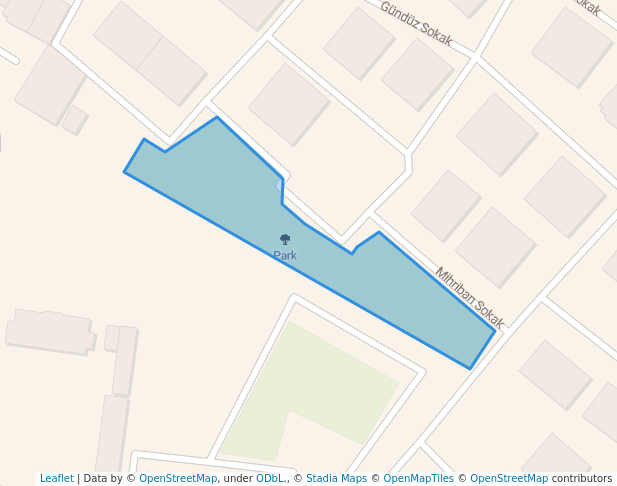walking in Park map in Konya