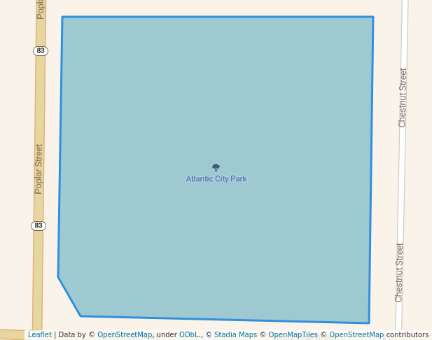 walking in Atlantic City Park map in Atlantic