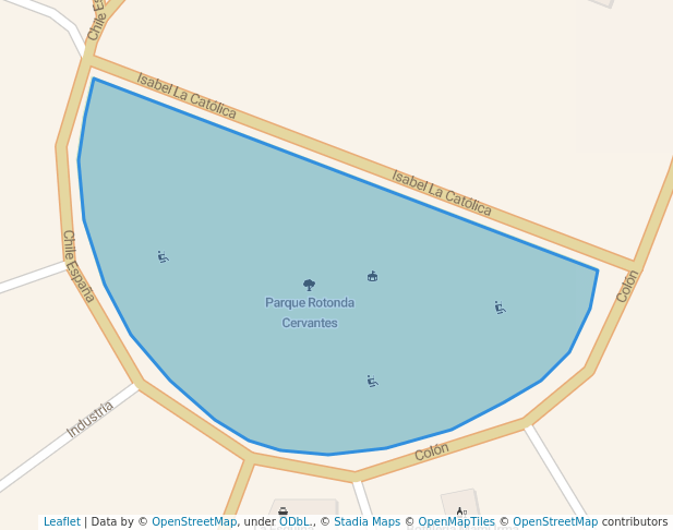 Parque rotonda Cervantes