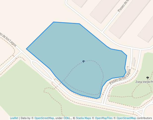 walking in Zona Verde Pública map in Pozuelo de Alarcón