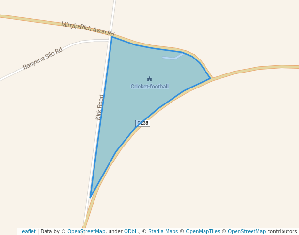 walking in Rich Avon West Oval map in Rich Avon West