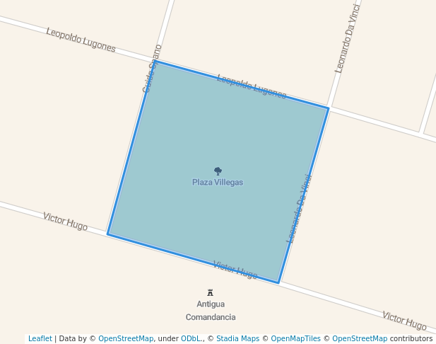 Plaza Villegas in General Roca | Map and Routes