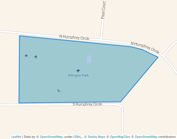 walking in Arlington Park map in Shawano