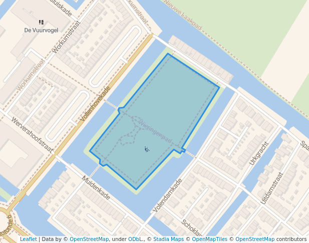 walking in Kaipark map in Amersfoort