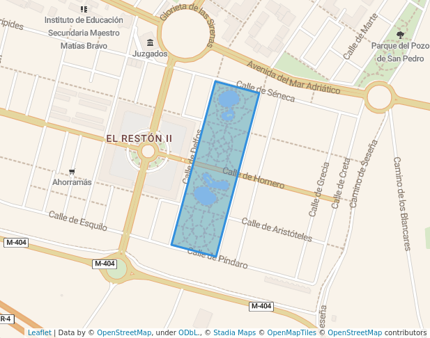 walking in Parque El Restón 2 map in Valdemoro