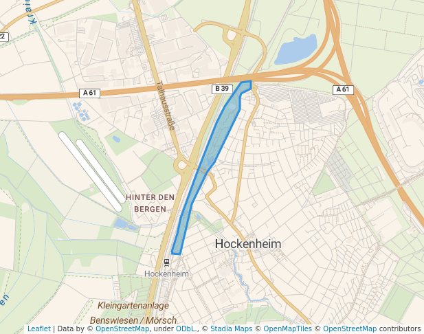 walking in Gartenschaupark map in Hockenheim