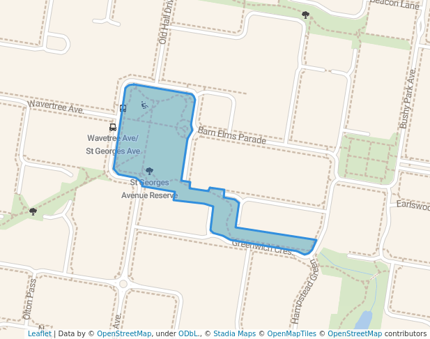 St Georges Avenue Reserve