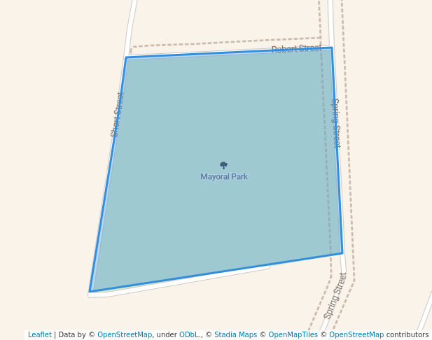 walking in Mayoral Park map in Schofield