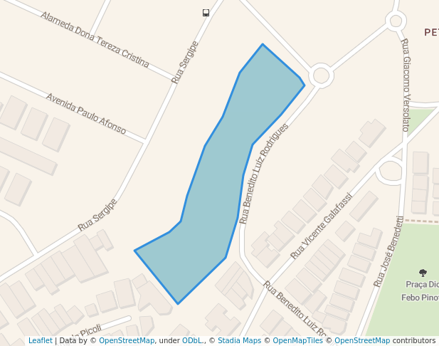 walking in Praça Terezinha Rodrigues Fini map in São Bernardo do Campo