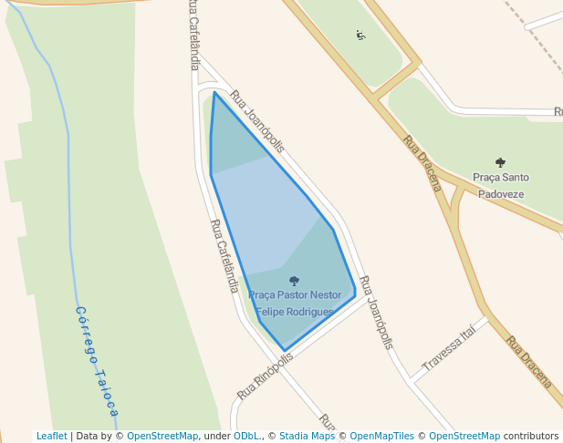 walking in Praça Pastor Nestor F Rodrigues map in Santo André