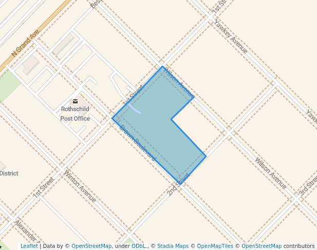 walking in Tower Park map in Rothschild