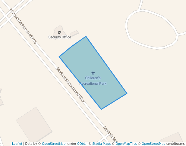 walking in Children's Recreational Park map in Kano