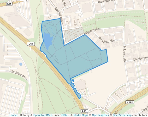 walking in Segeroth-Park map in Essen