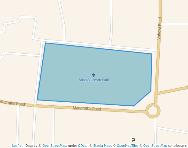 walking in Shah Suleman Park map in Taunsa